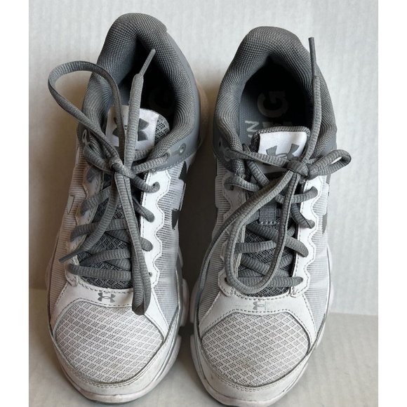 Under Armour Womens Micro G Assert 6 1266252 White Running Shoes Sneakers Sz 6.5 - Picture 4 of 9